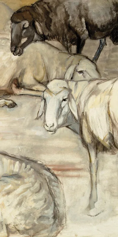 Duschtuch Schafherde I - Franz Marc