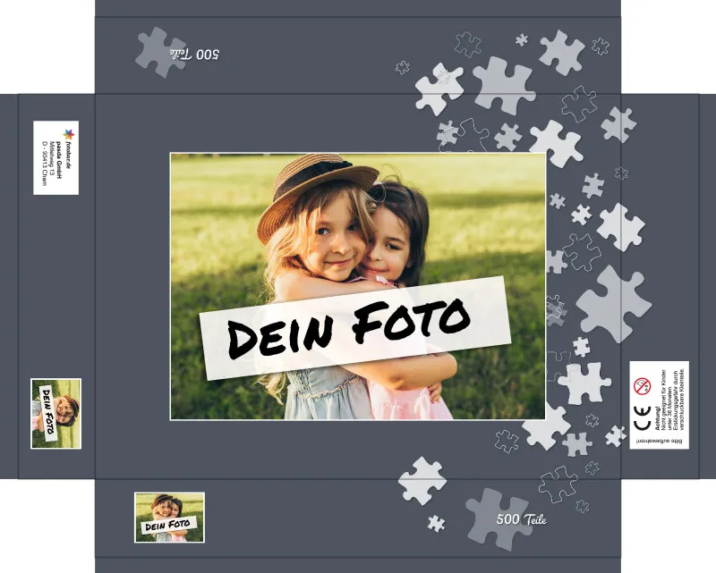 Fotopuzzle mit eigenem Bild - Fotopuzzle selbst gestalten 1000 Teile - Schachtel Puzzleteile - 1000 Teile Puzzle mit Foto - Geschenk Geburtstag Puzzleteile 1000 Teile Quer