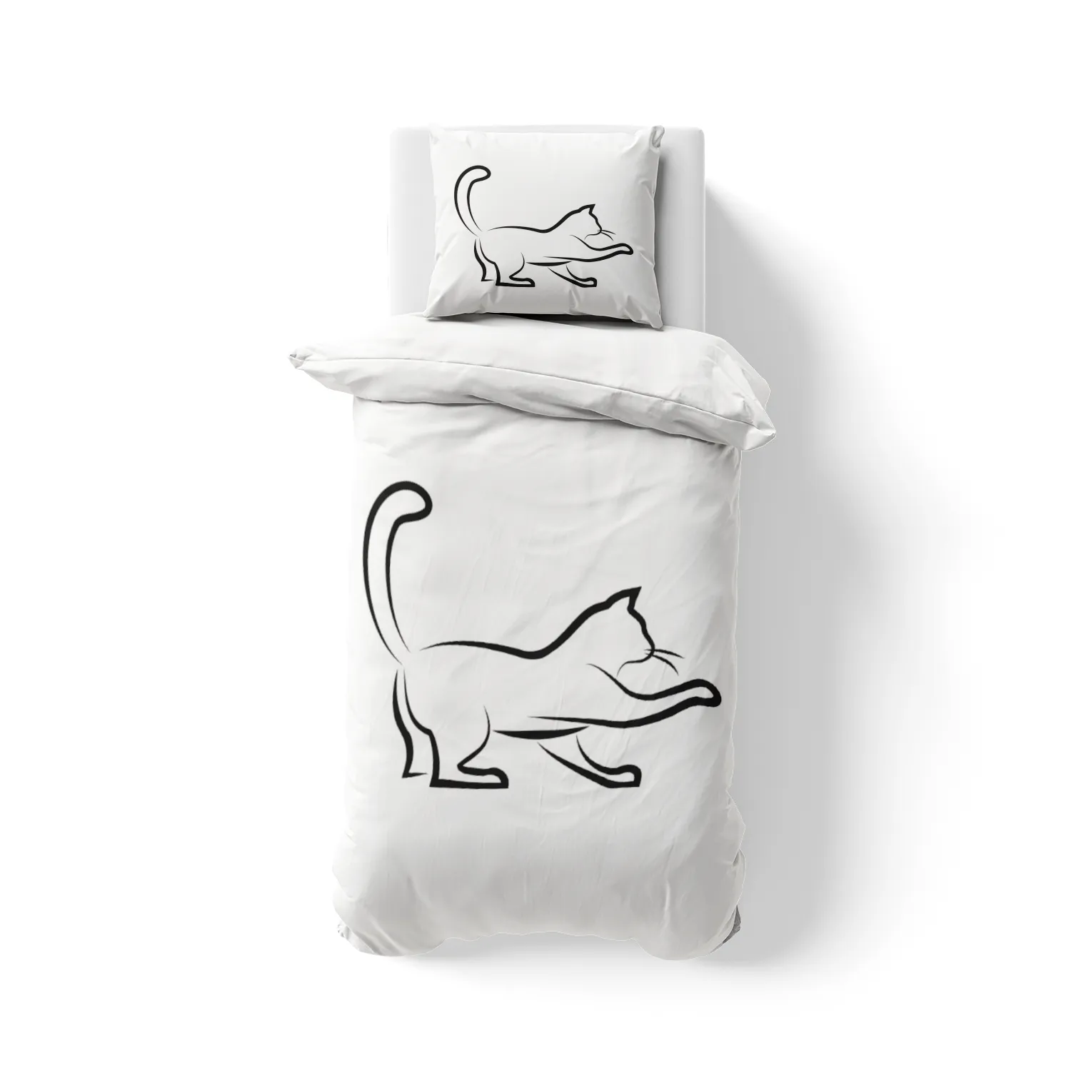 Bettwäsche-Set Black Cat 3 Mikrofaser