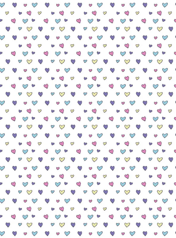 Kinderbettwäsche-Set Colorful Hearts Baumwolle