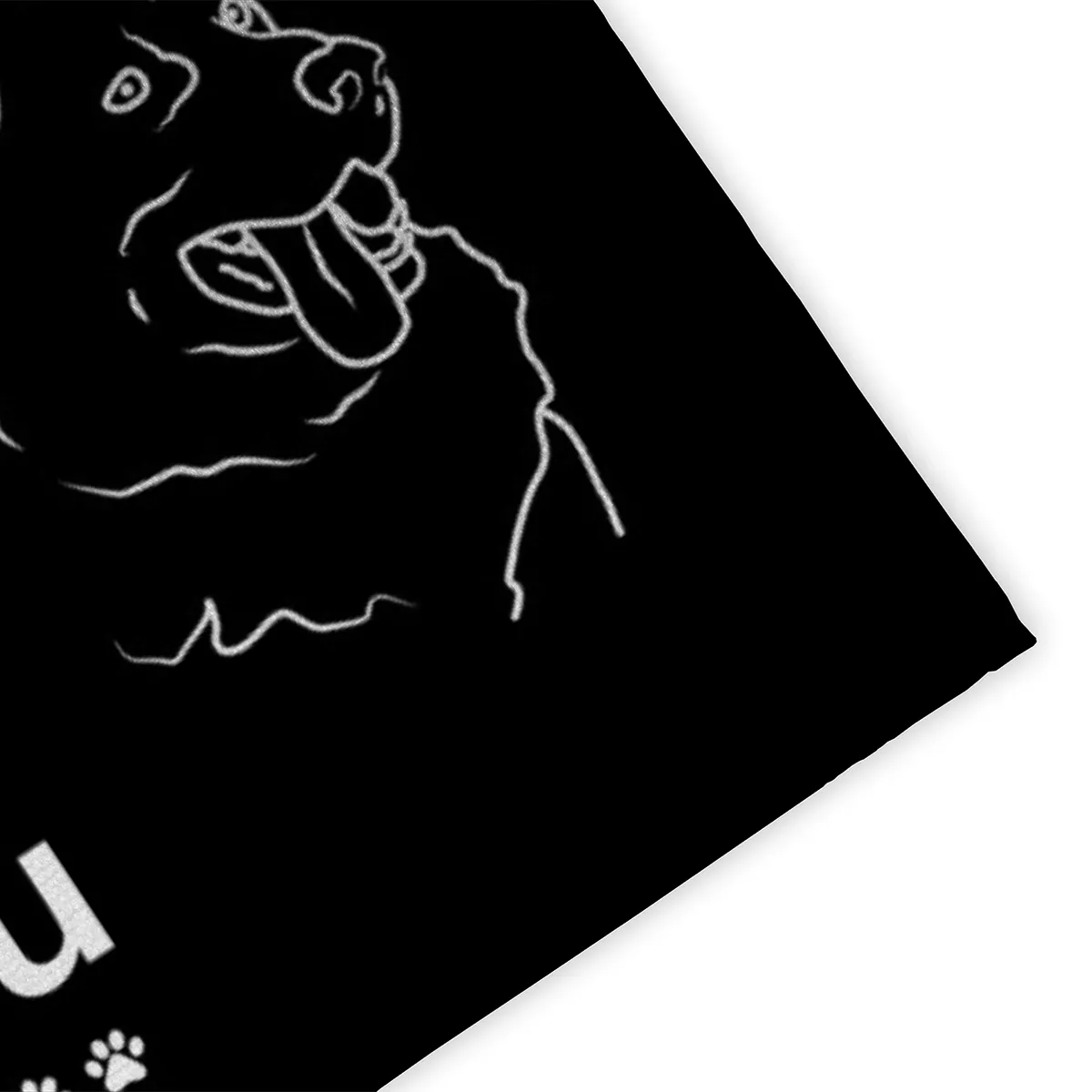 Personalisierte Fußmatte mit Französischer Bulldogge schwarz 70 x 50 cm