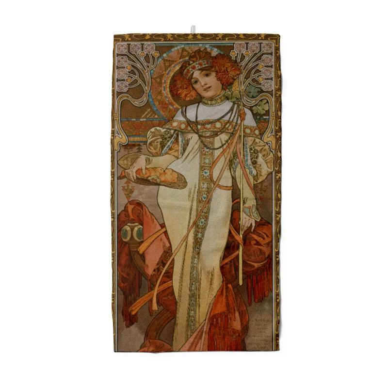 Duschtuch Jahreszeiten: Der Herbst - Alfons Mucha