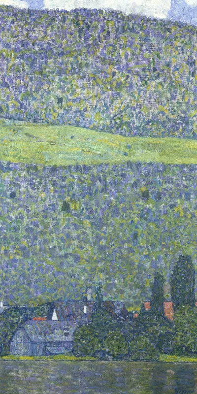 Handtuch Litzlberg am Attersee - Gustav Klimt