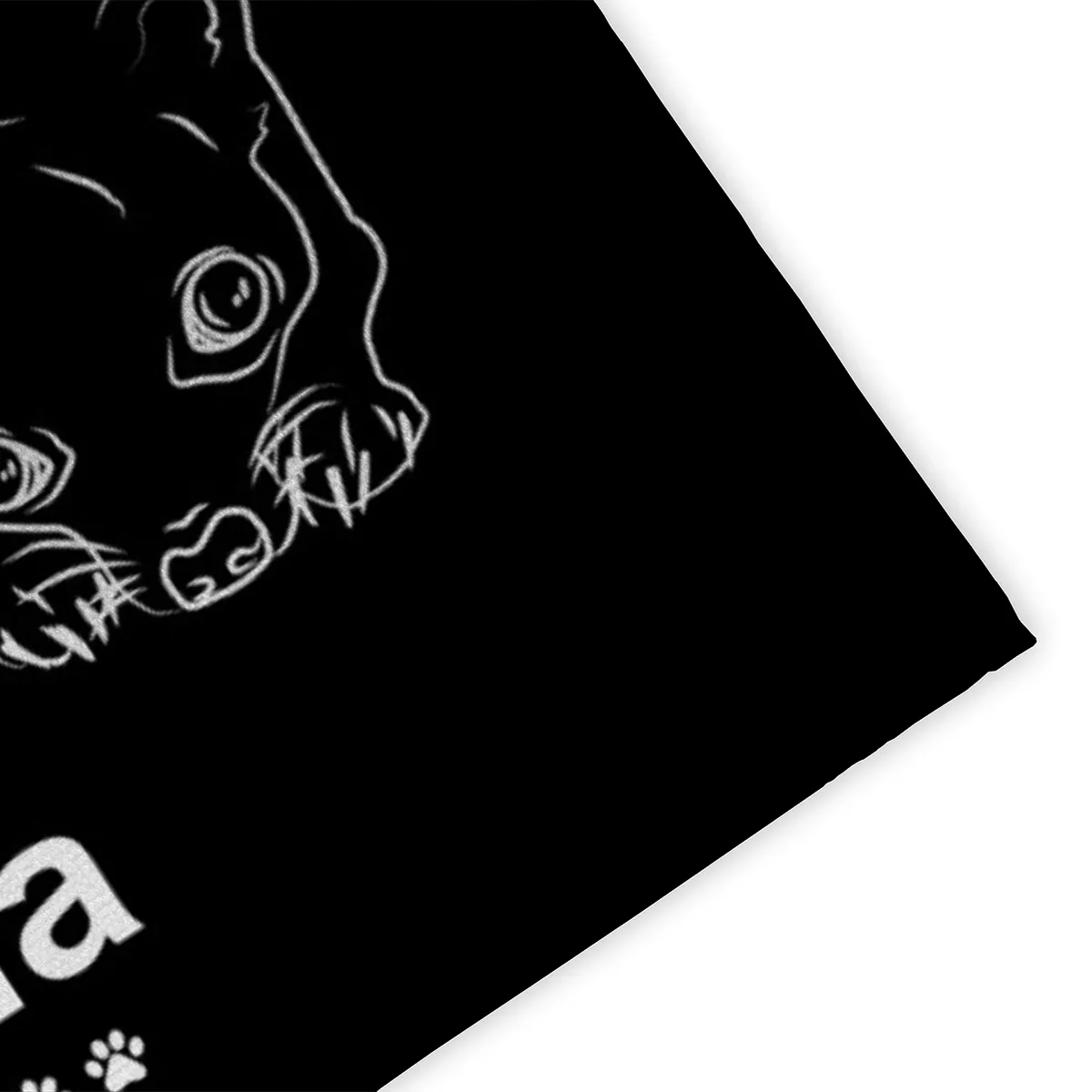 Personalisierte Fußmatte mit Französischer Bulldogge schwarz 70 x 50 cm