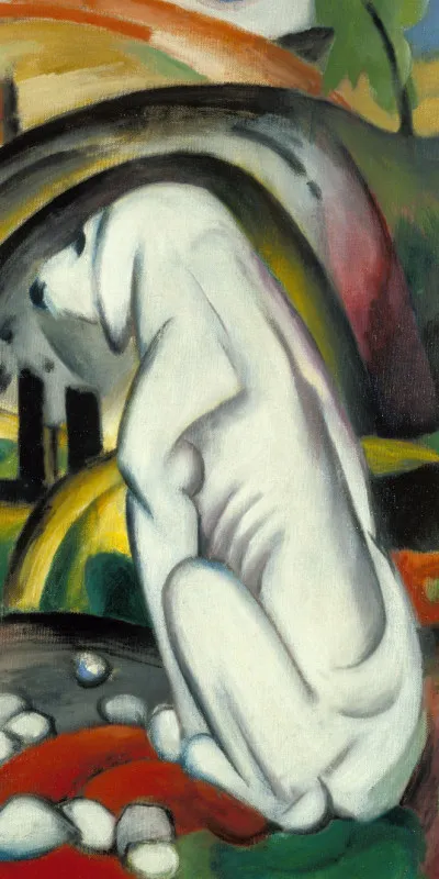 Handtuch Der weiße Hund - Franz Marc