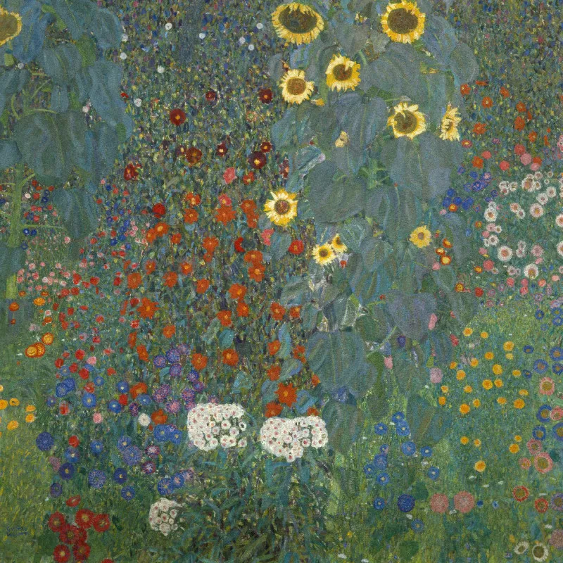 Motivbettwäsche Klimt - Bauerngarten Mikrofaser