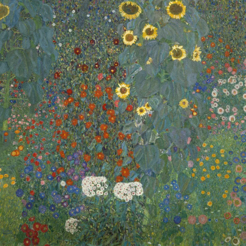 Motivbettwäsche Klimt - Bauerngarten Mikrofaser