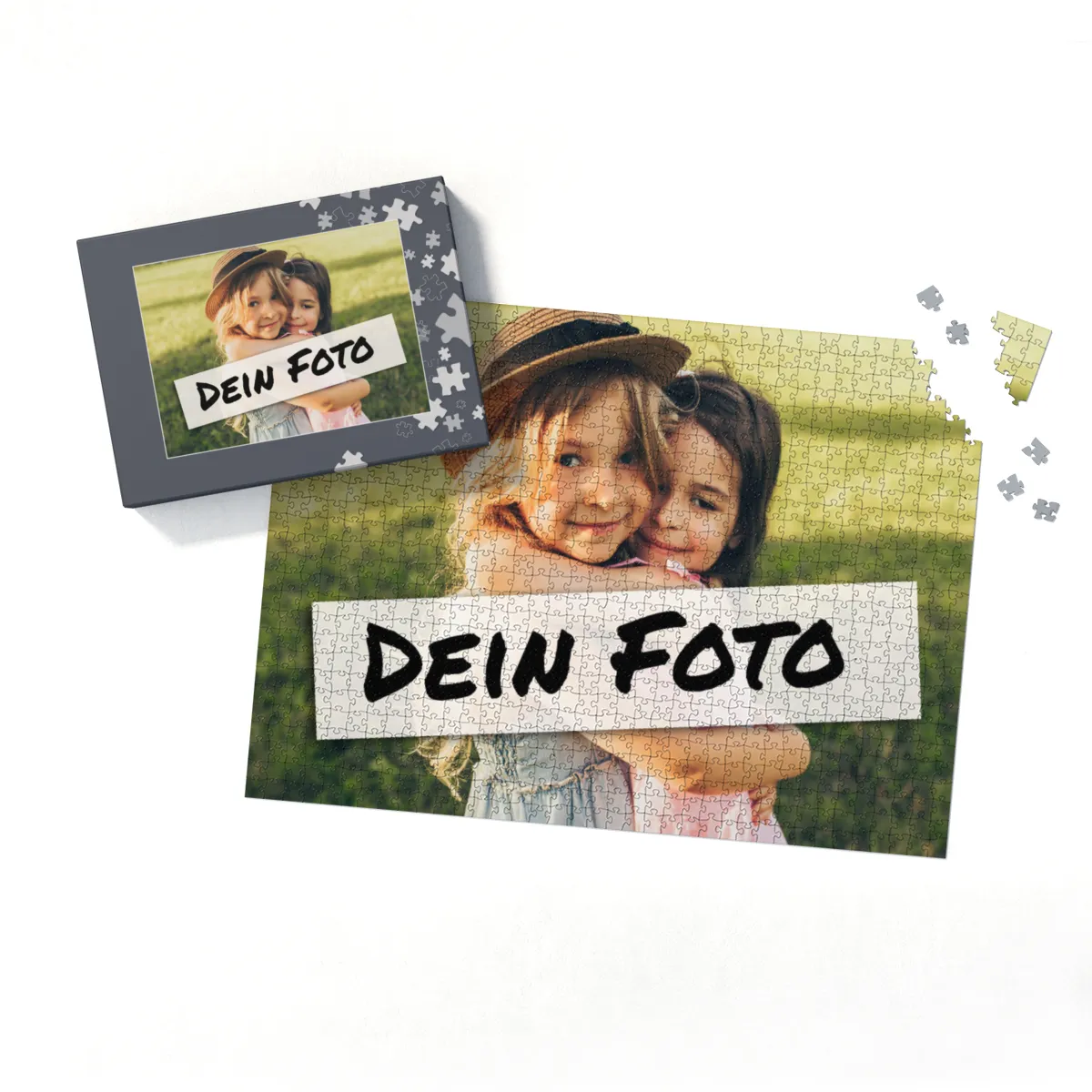 Fotopuzzle mit eigenem Bild - Fotopuzzle selbst gestalten 1000 Teile - Schachtel Puzzleteile - 1000 Teile Puzzle mit Foto - Geschenk Geburtstag Puzzleteile 1000 Teile Quer
