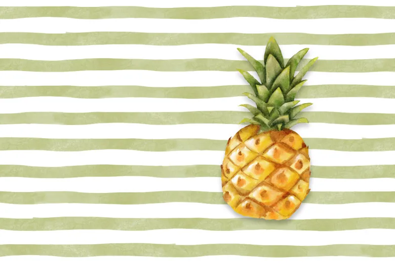 Samtkissenbezug Pineapple Stripes
