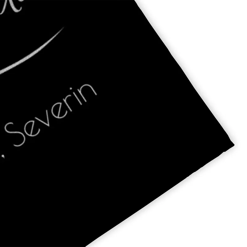 Personalisierte Fußmatte mit Namen - zeitlos elegant - Geschenk Einzug - Fußmatte mit Namen Klassik schwarz 70 x 50 cm