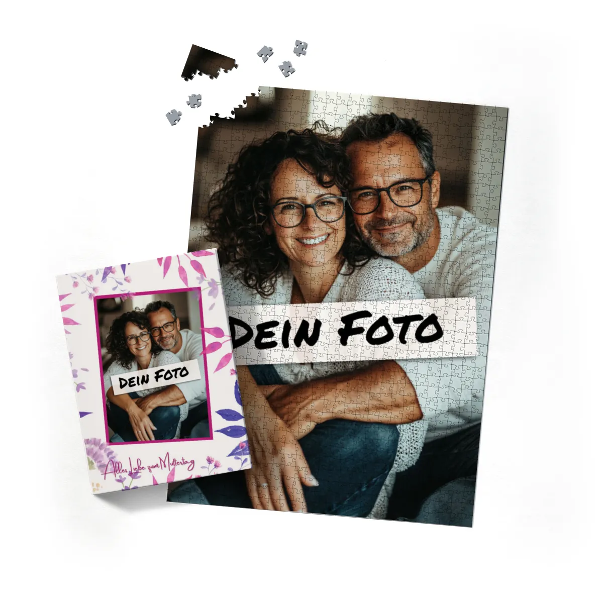 Fotopuzzle 500 Teile personalisiert Erwachsene - Schachtel Muttertag