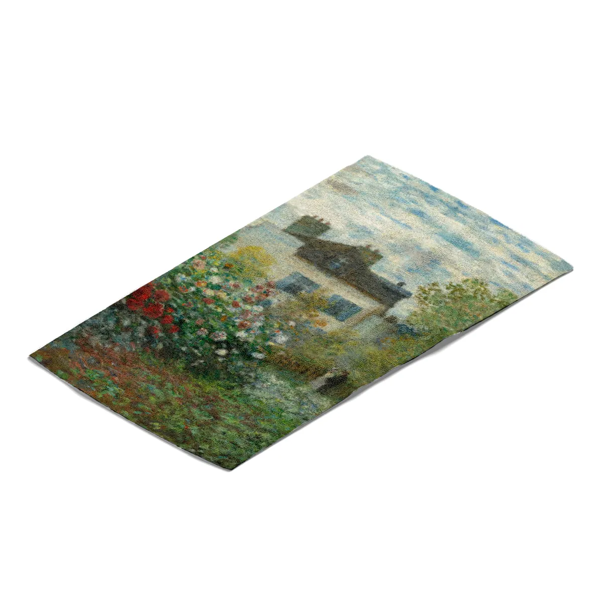 Handtuch Der Garten des Künstlers in Argenteuil - Claude Monet