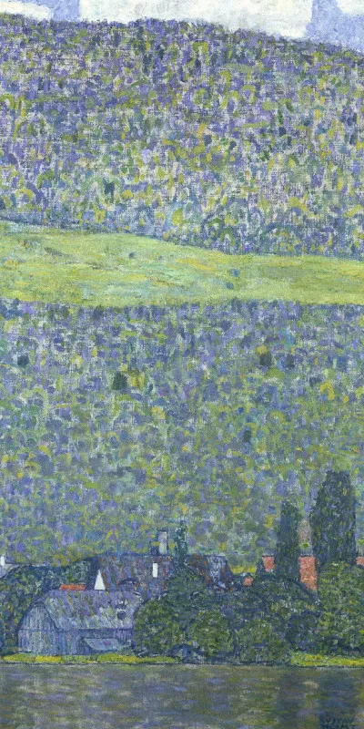 Handtuch Litzlberg am Attersee - Gustav Klimt