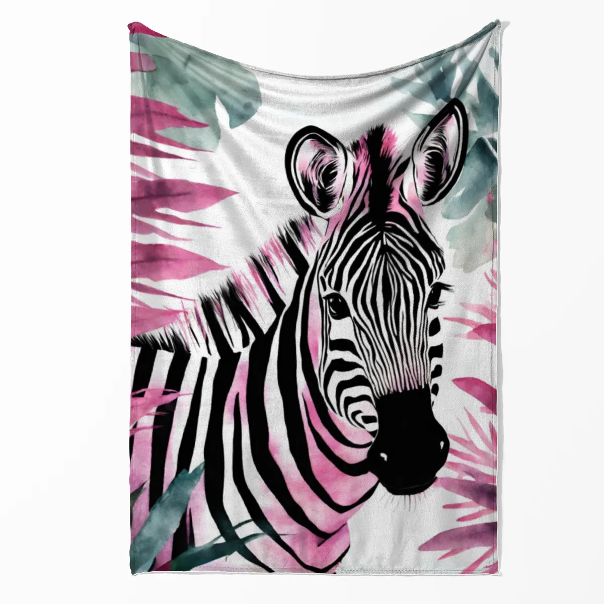 Wohndecke Zebra in Pink
