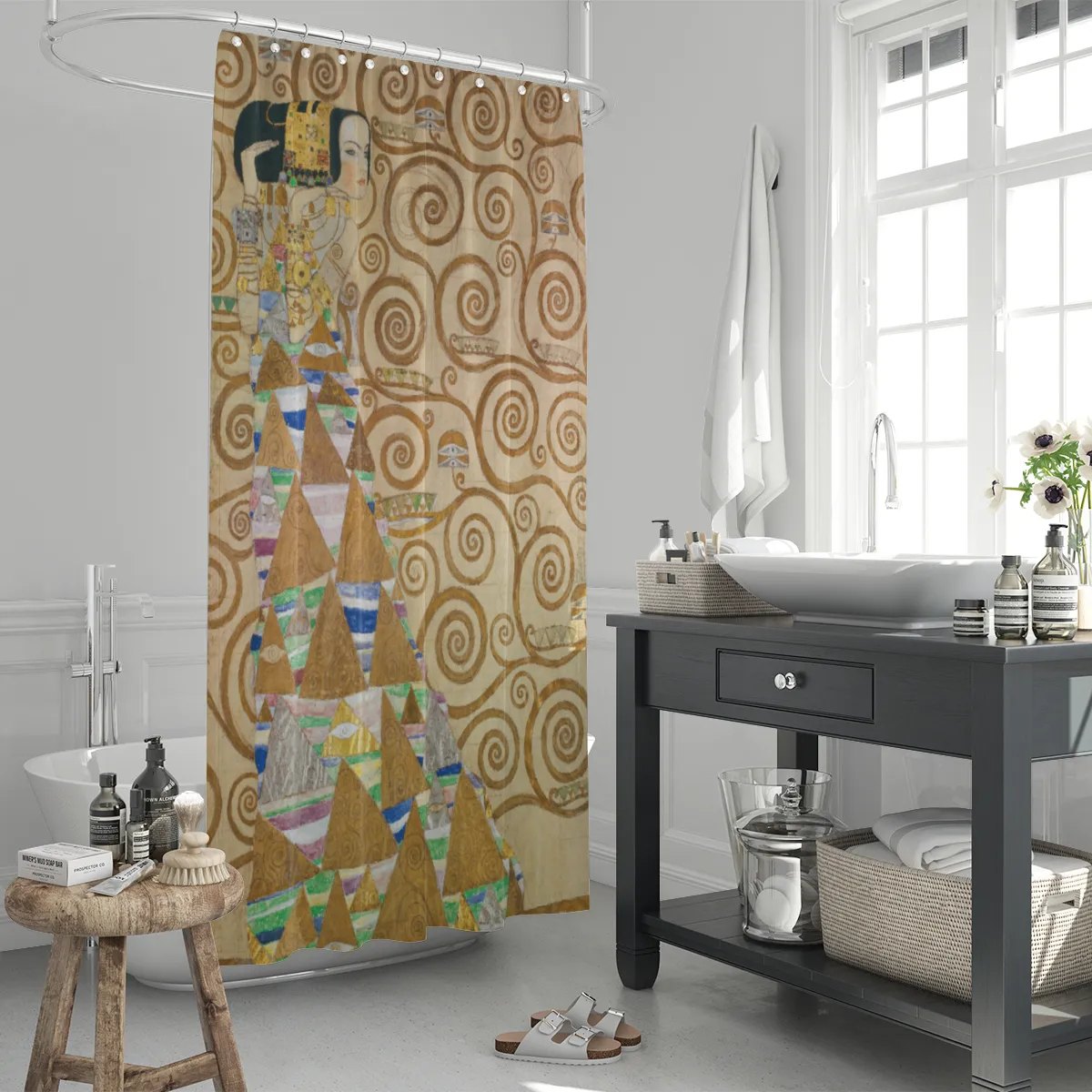 Duschvorhang Klimt - Die Erwartung