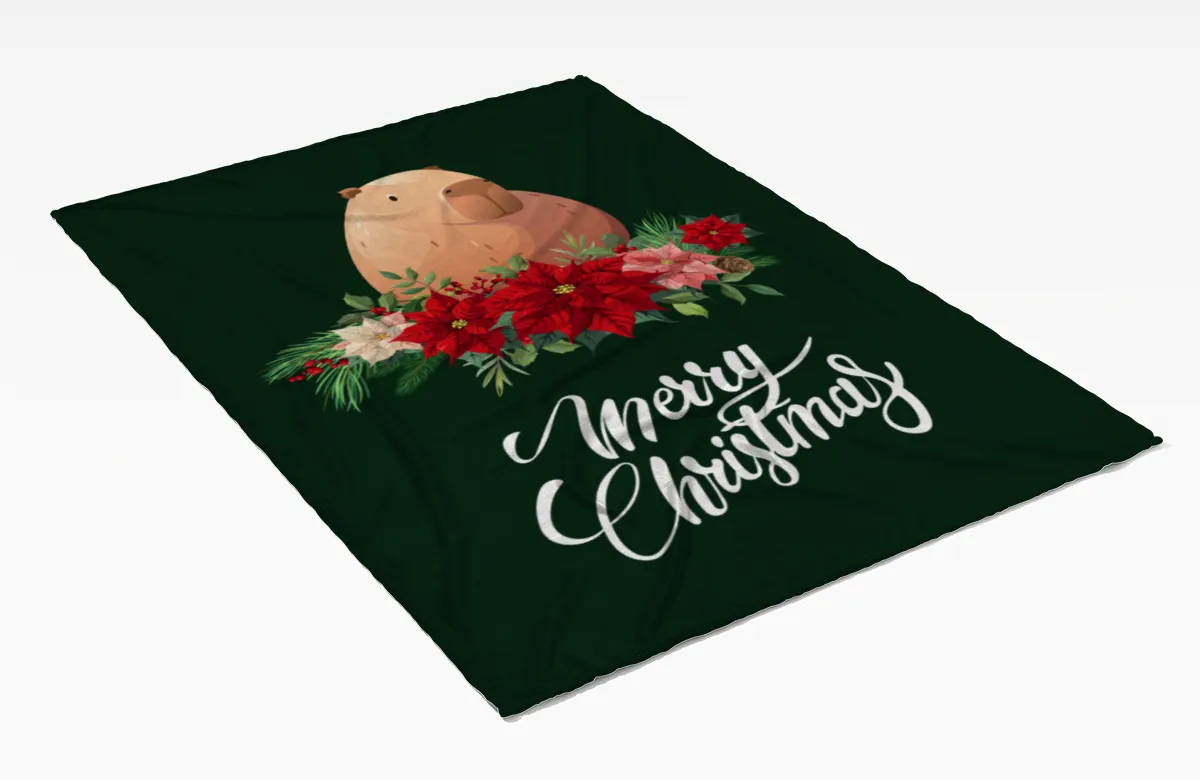 Wohndecke Weihnachtscapy mit Mütze