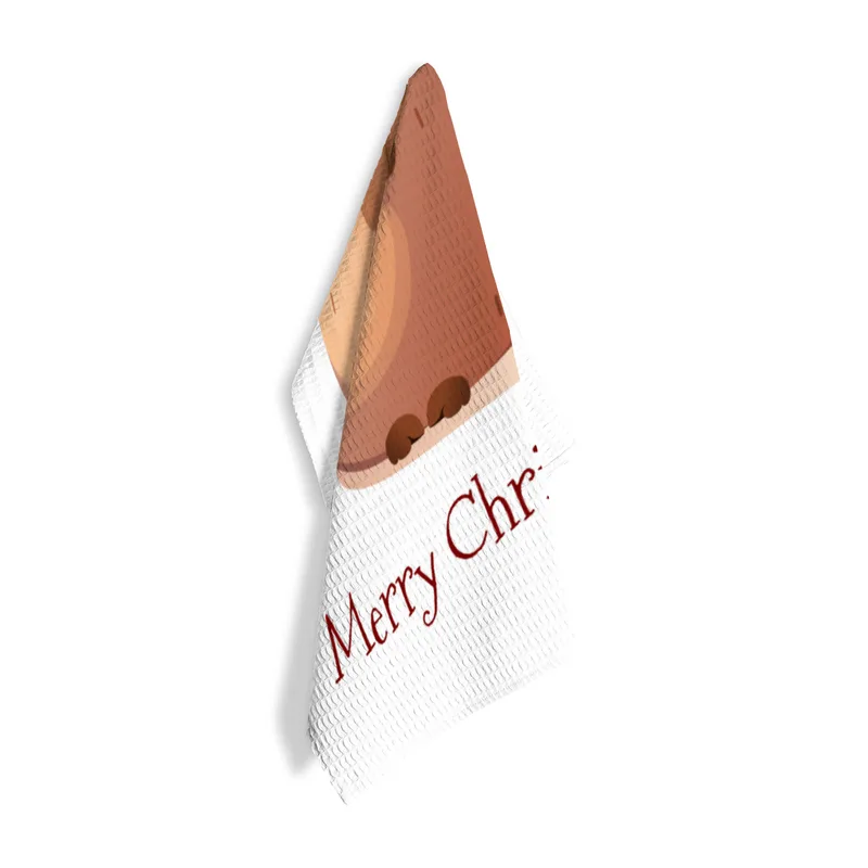 Geschirrtuch Weihnachtscapy mit Mütze