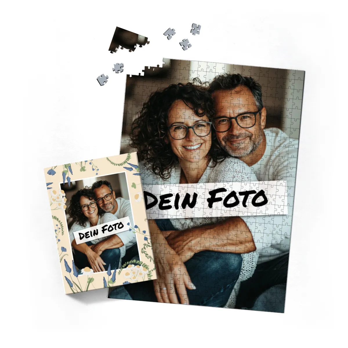 Fotopuzzle 500 Teile personalisiert Erwachsene - Schachtel Sommerwiese