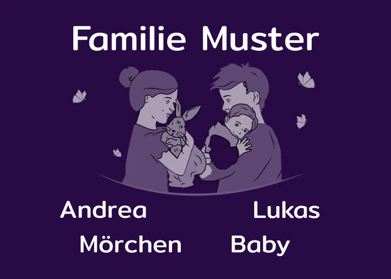 Personalisierte Fußmatte Pärchen mit Hund und Katze schwarz 70 x 50 cm