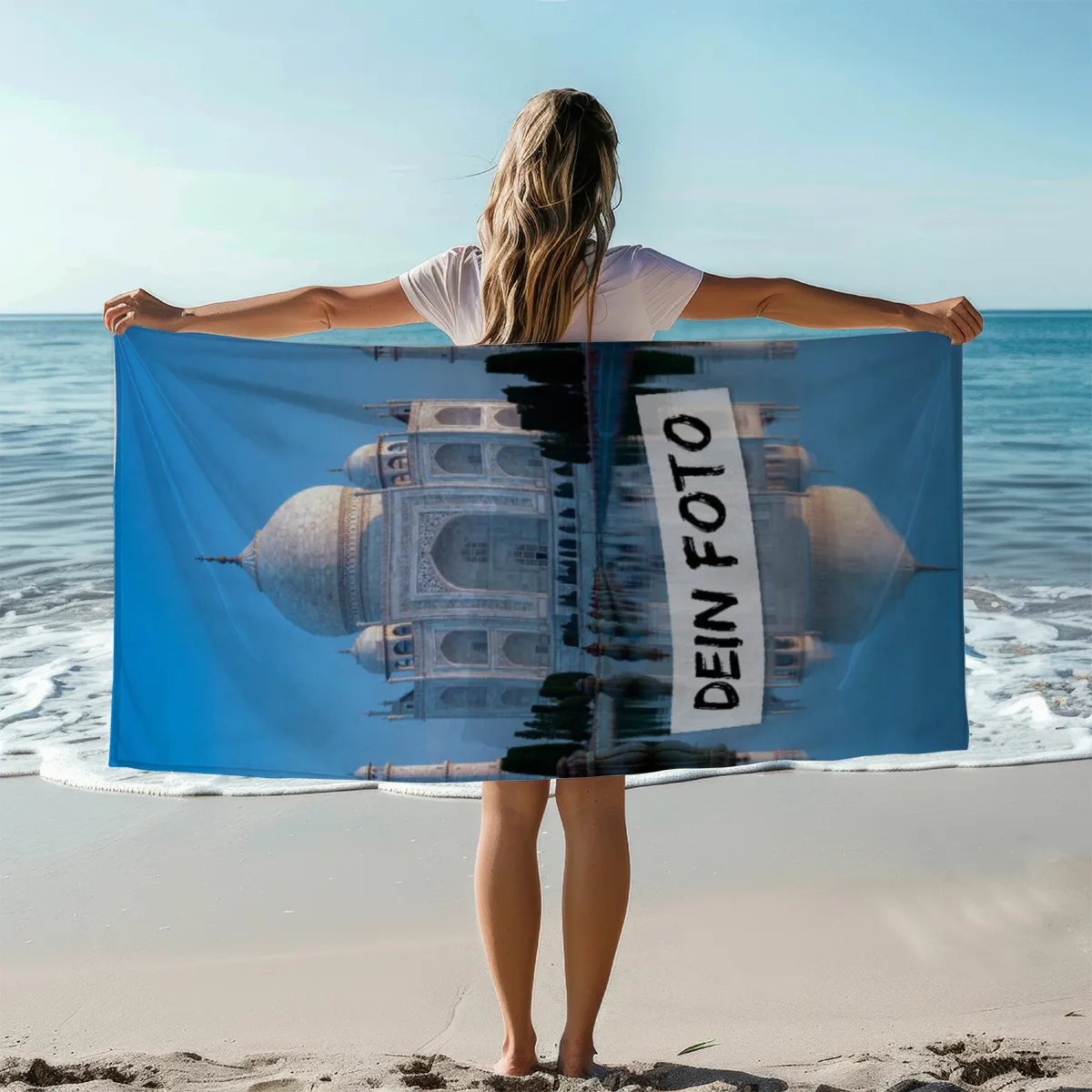 Handtuch mit Foto - personalisiertes Fotohandtuch - Foto-Handtuch selbst gestalten - 1 Foto