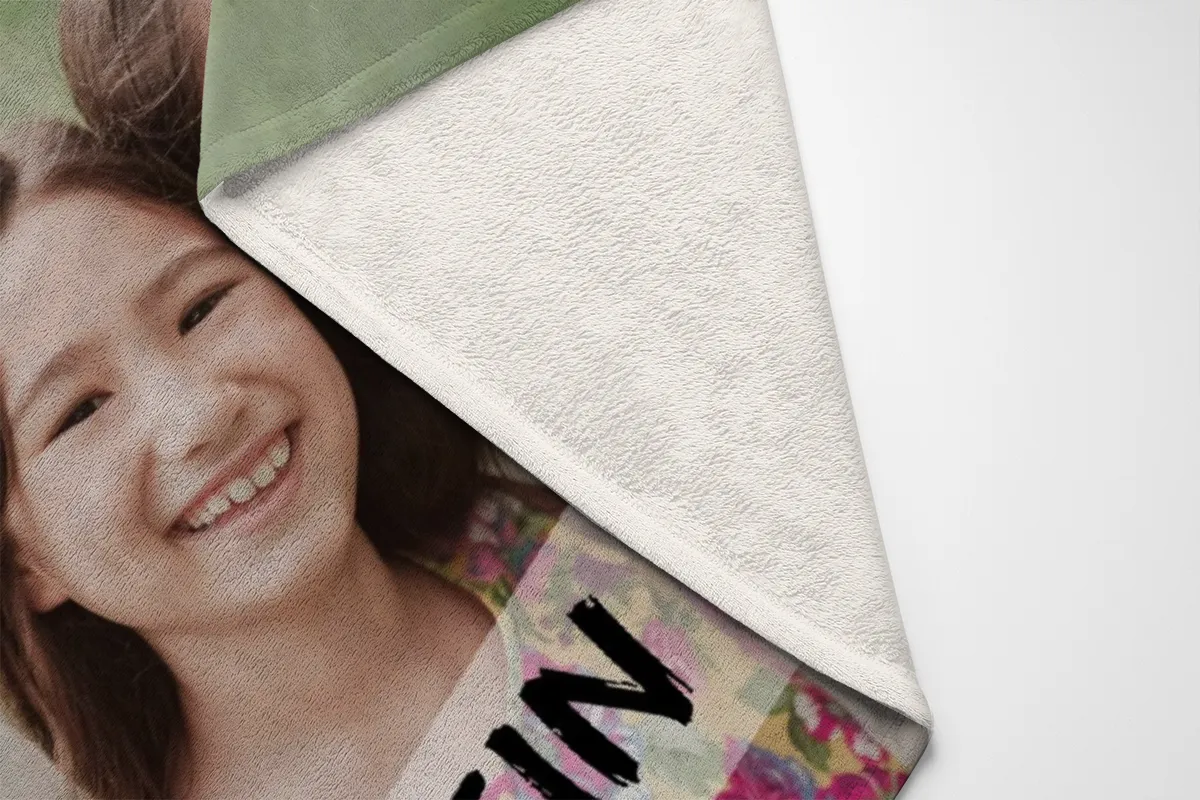 Personalisierte Kuscheldecke mit Foto - personalisierte Fotodecke - Kuscheldecke mit Ihrem Bild - Fotodecke selbst gestalten - Decke Querformat 200 x 140 cm 1 Foto Design 200 x 140 cm