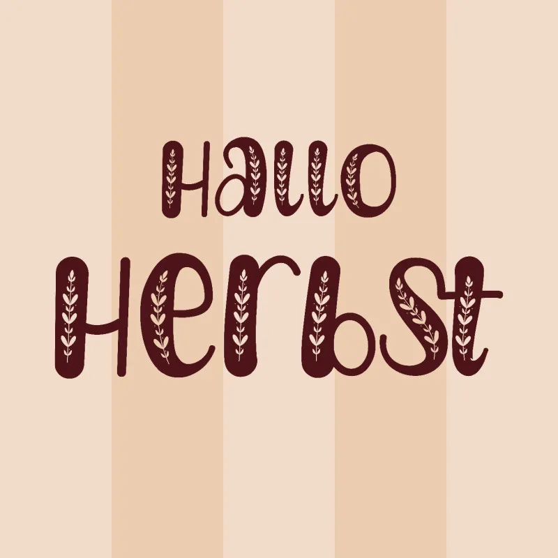 Samtkissenbezug Hallo Herbst
