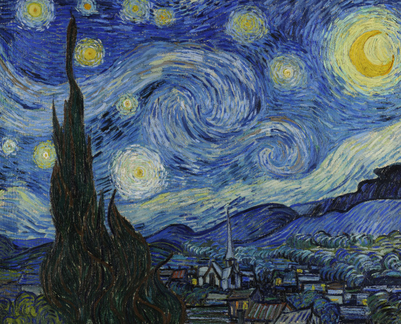 Wohndecke Sternennacht -  Van Gogh