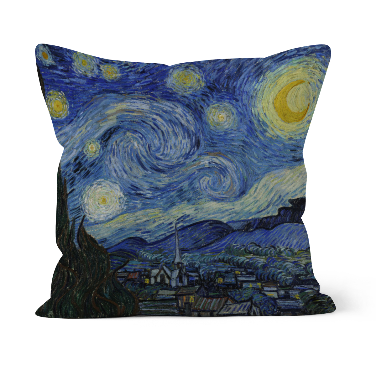 Samtkissenbezug Sternennacht Van Gogh