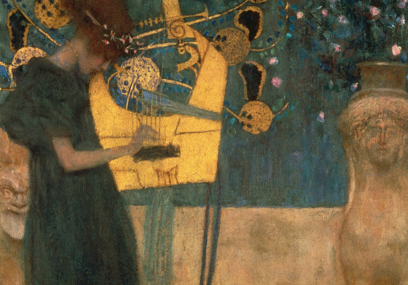 Kuscheldecke Die Musik Klimt