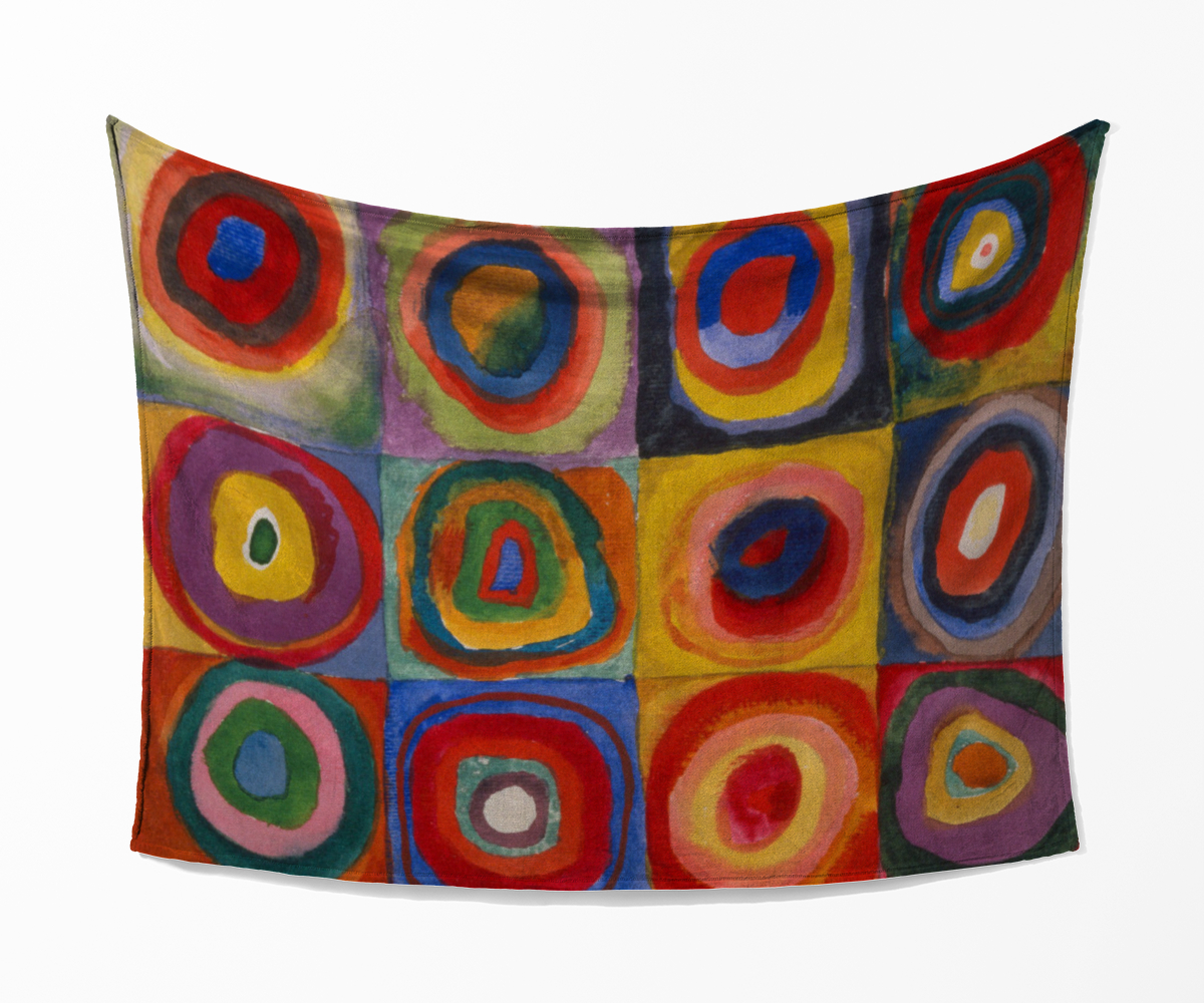 Kuscheldecke Farbstudie Kandinsky