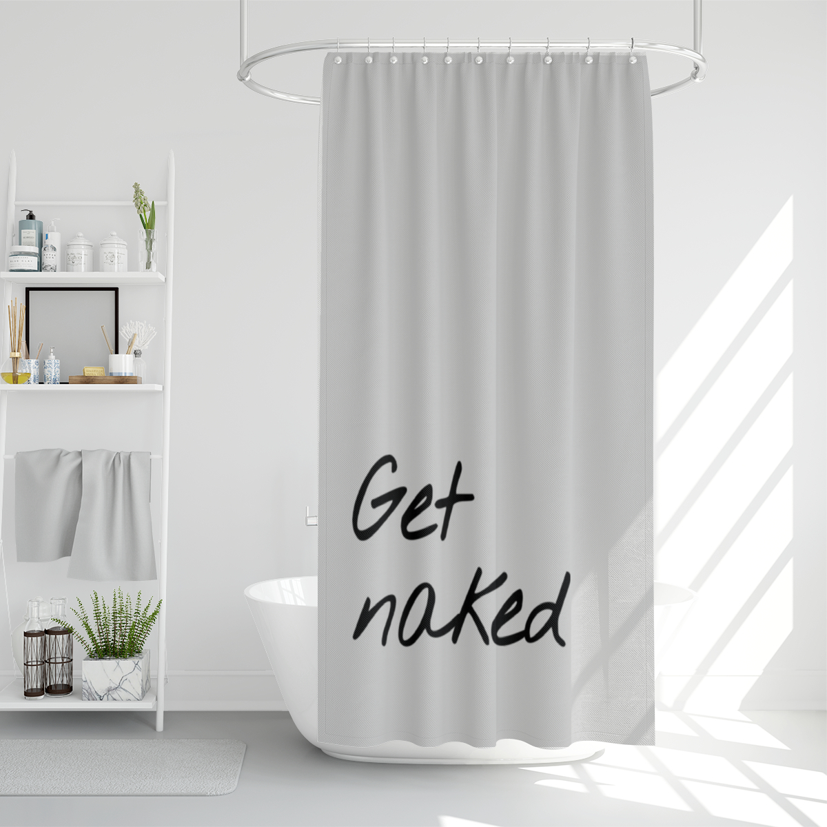 Duschvorhang Get naked