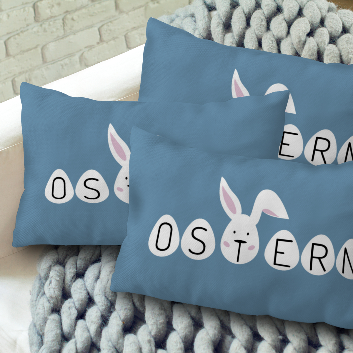 Samtkissenbezug Ostern