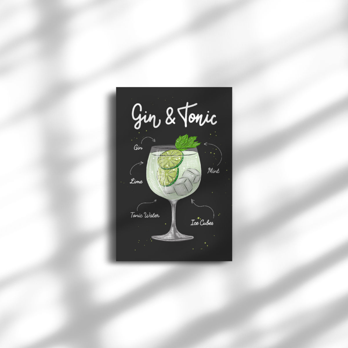 Leinwand Gin Tonic Cocktail