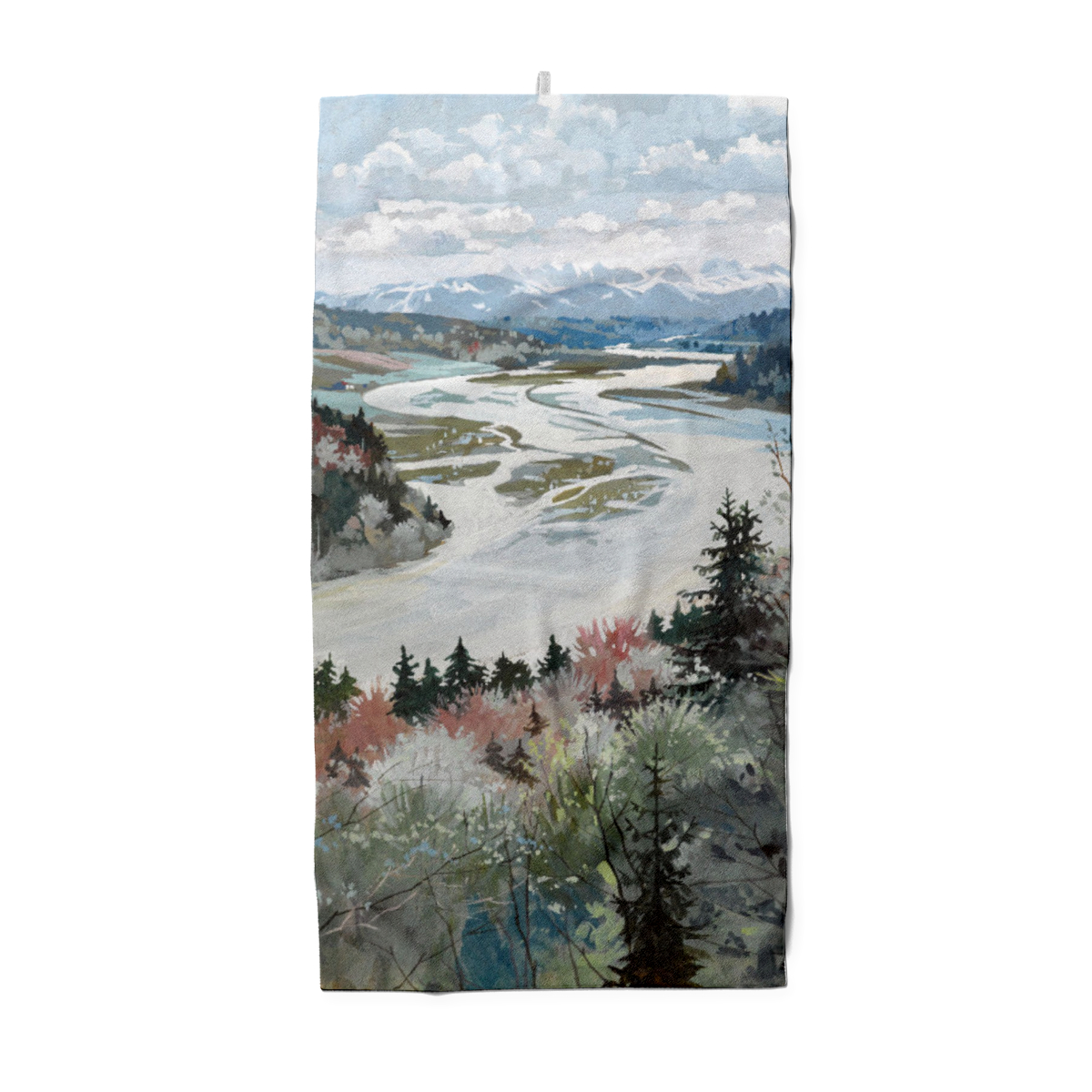 Handtuch Landschaft im Isartal - Alfred Haushofer
