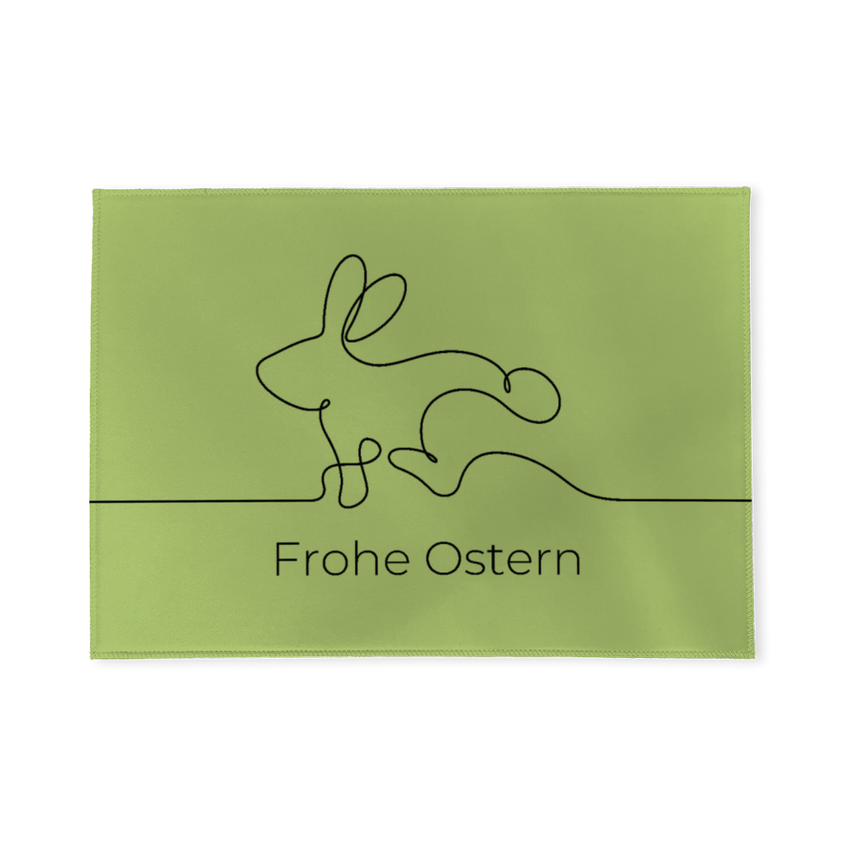 Fußmatte Hase mit Aufdruck Frohe Ostern