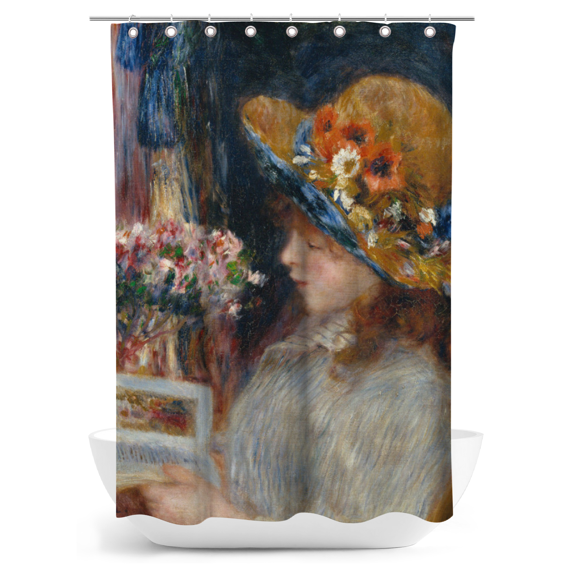 Duschvorhang Renoir - Lesendes Mädchen