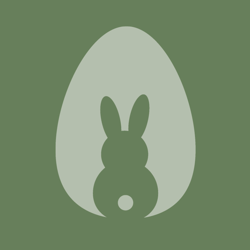Samtkissenbezug Hase im Ei
