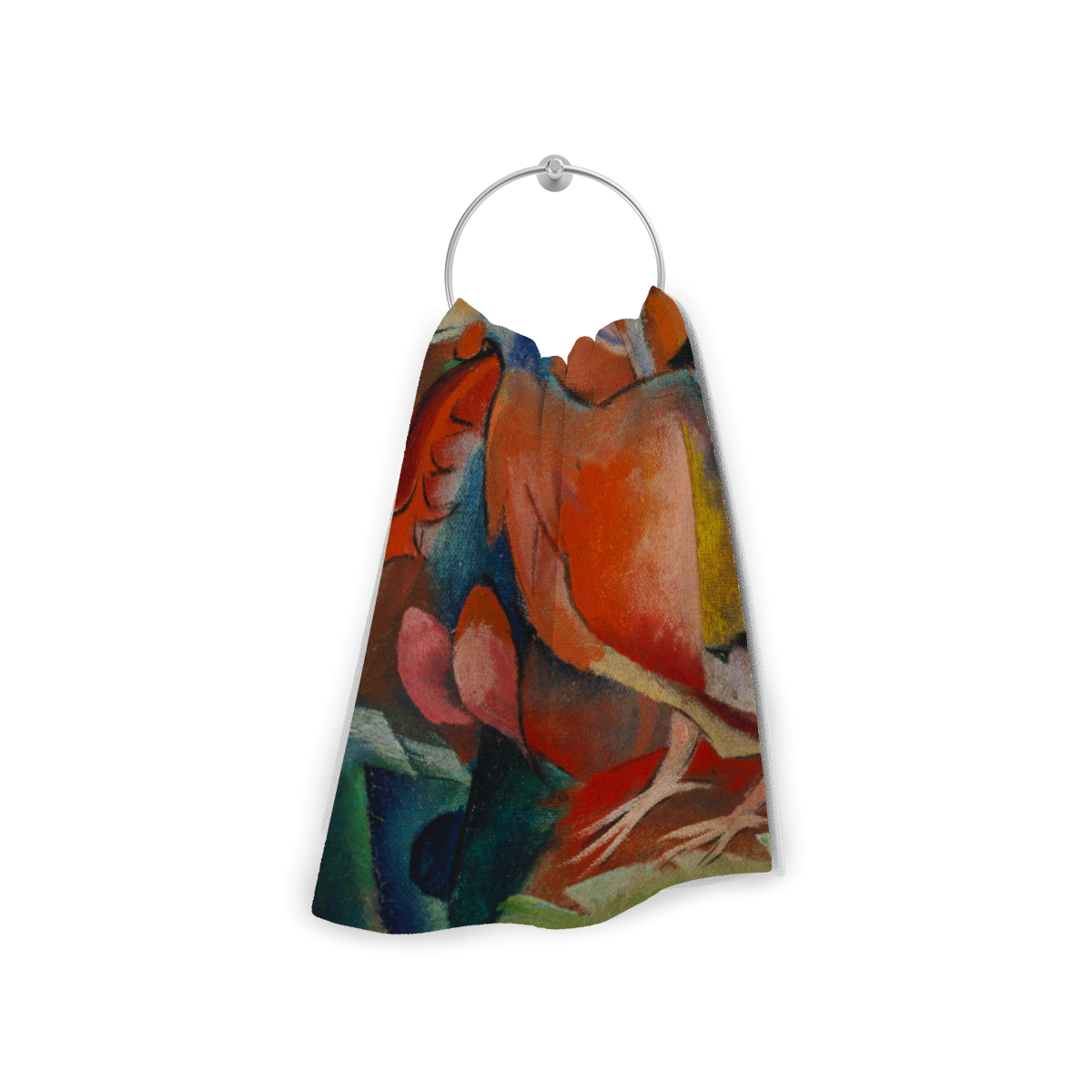 Duschtuch Bild mit Vögeln - Franz Marc