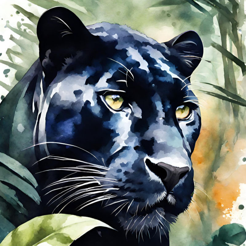 Bettwäsche-Set Panther im Dschungel Baumwolle