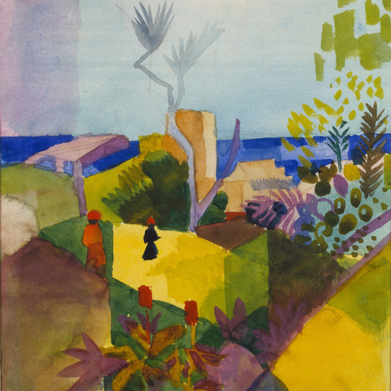 Kissenhülle Landschaft am Meer Macke