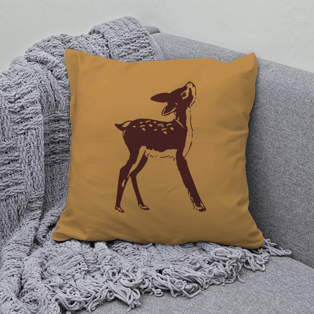 Samtkissenbezug Herbstreh