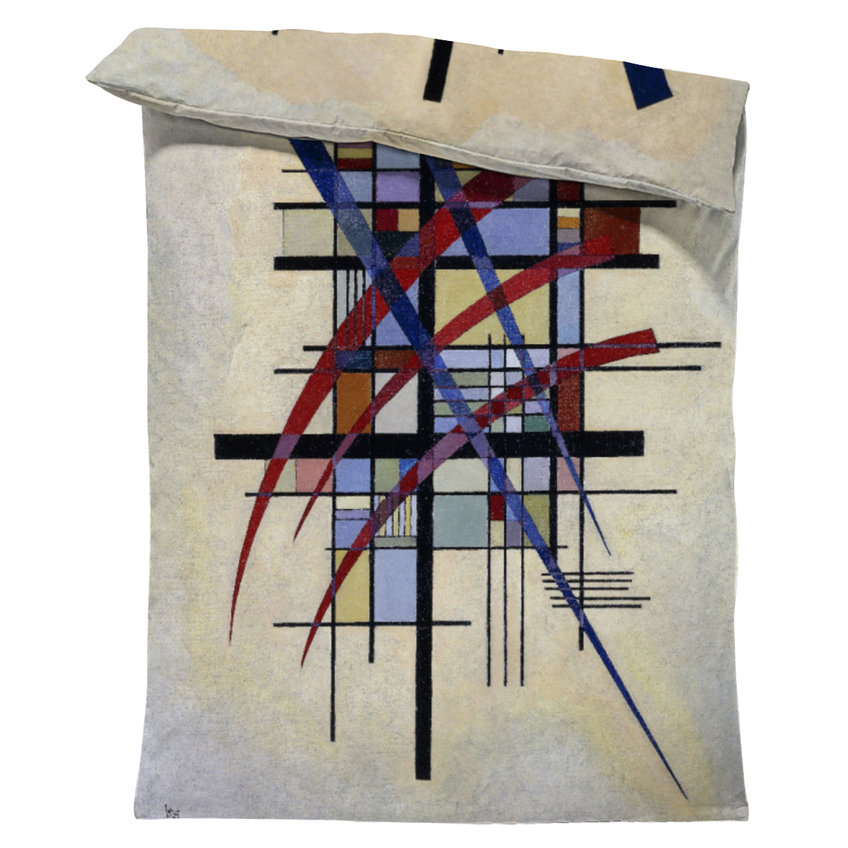 Motivbettwäsche Kandinsky - Zeichen mit Begleitung Baumwolle