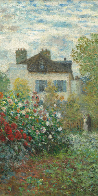  Duschtuch Der Garten des Künstlers in Argenteuil - Claude Monet