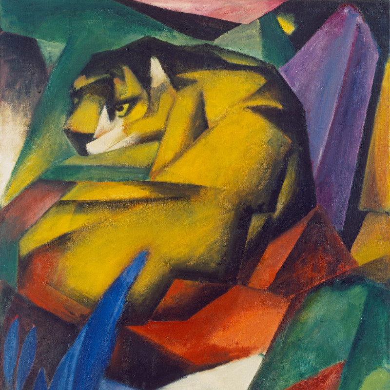 Kissenbezug Der Tiger - Franz Marc