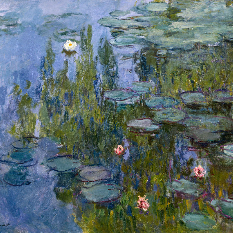 Motivbettwäsche Monet - Seerosen Mikrofaser