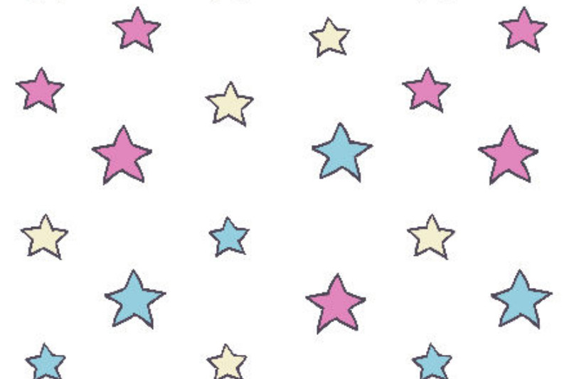 Kinderbettwäsche-Set Colorful Stars Baumwolle