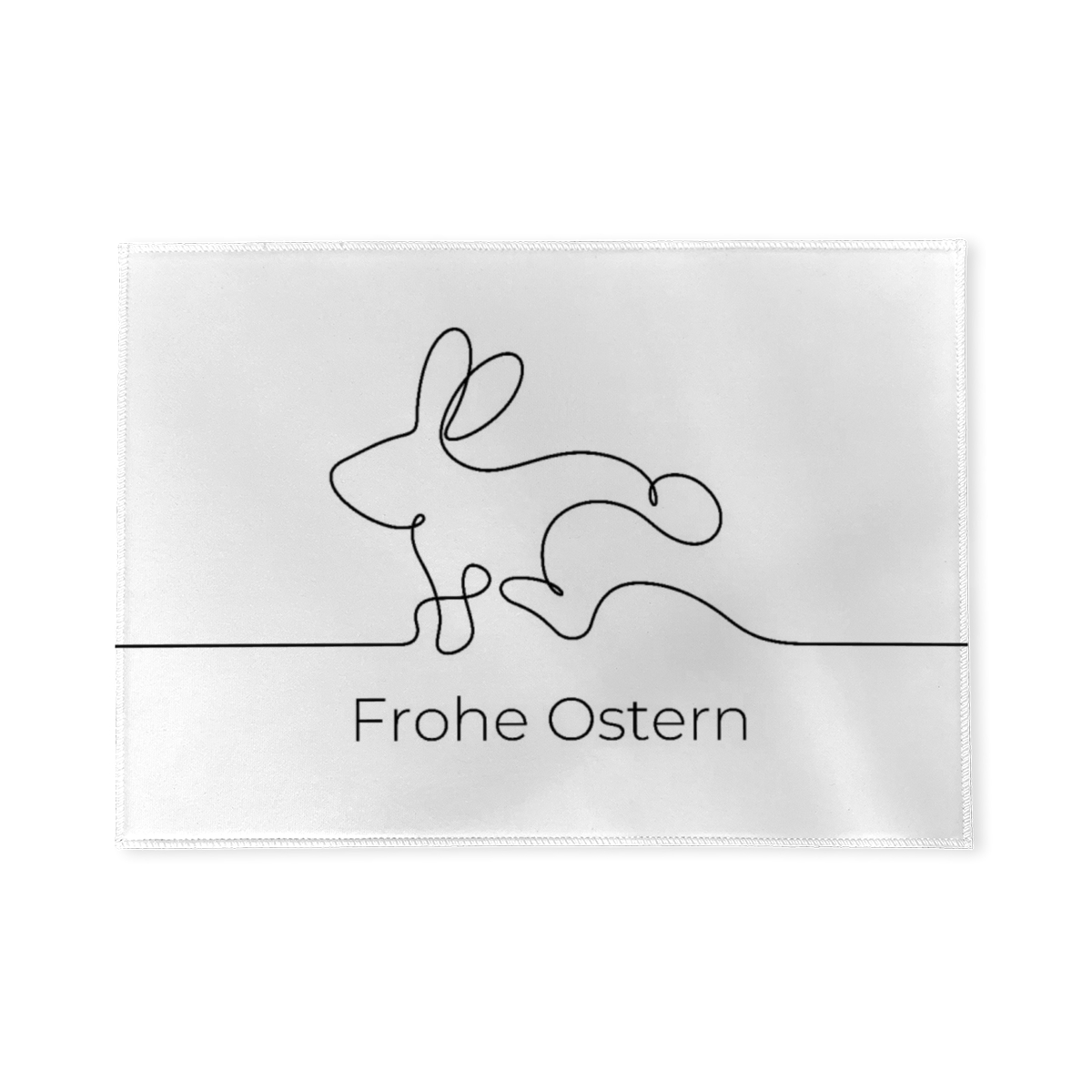 Fußmatte Hase mit Aufdruck Frohe Ostern