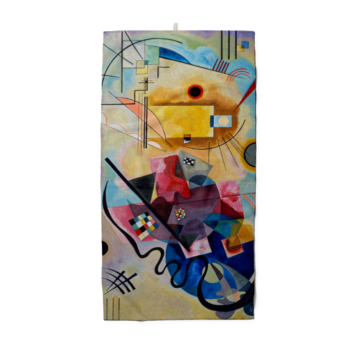 Duschtuch Gelb, rot, blau - Wassily Kandinsky