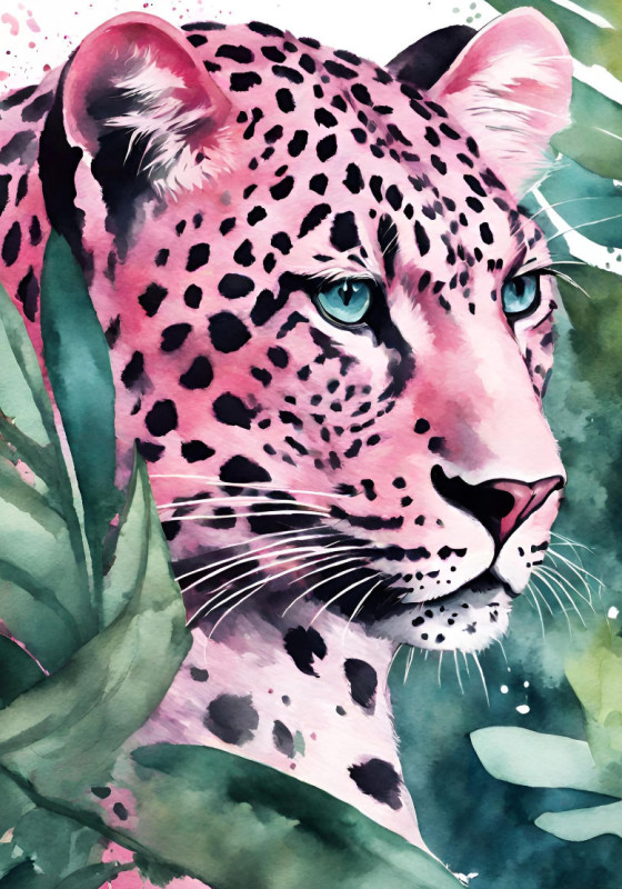 Wohndecke Pink Leopard