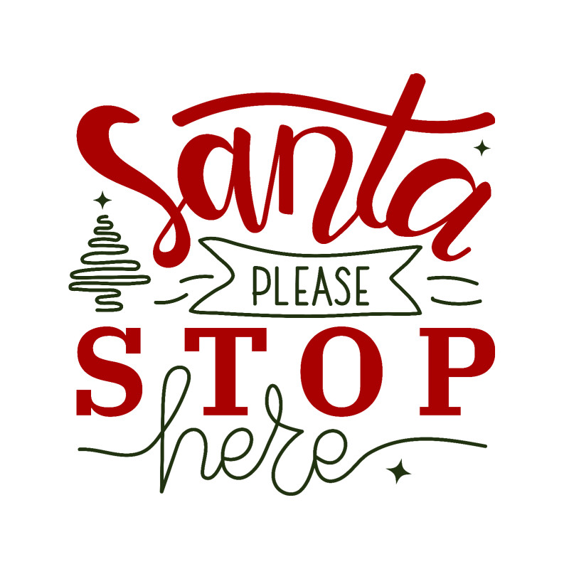 Samtkissenbezug Santa Stop